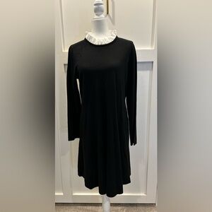 Black and white dress.